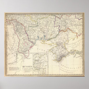 Rusland in Europa Deel VIII met indexkaart Poster