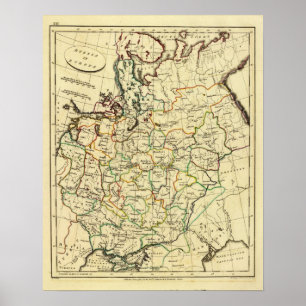 Rusland in Europa met grenzen Poster