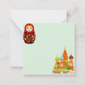 Rusland leek notitiekaartje (Achterkant)