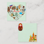 Rusland leek notitiekaartje (Voorkant / Achterkant)