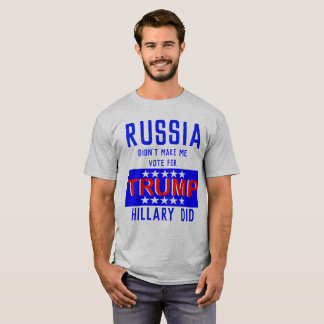 Rusland liet me niet stemmen voor Trump Hillary T-shirt