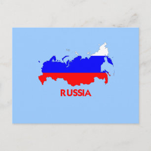RUSLAND MAP BRIEFKAART