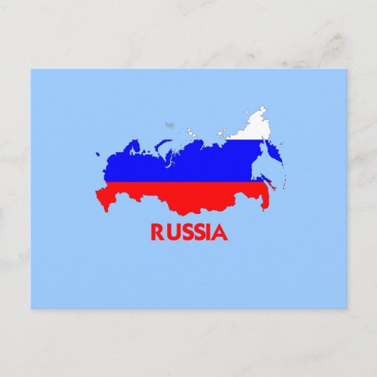 RUSLAND MAP BRIEFKAART (Voorkant)