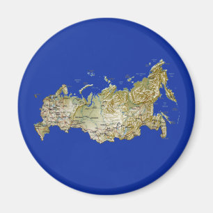 Rusland Map Magnet Magneet