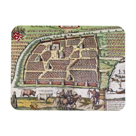 RUSLAND: MOSCOW, 1591 MAGNEET (Horizontaal)