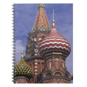 Rusland, Moskou, Rode Plein. beroemde uien van St. Notitieboek