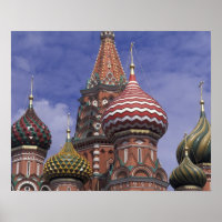Rusland, Moskou, Rode Plein. beroemde uien van St.