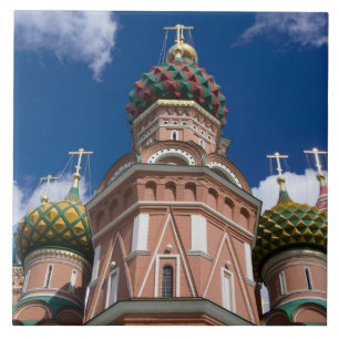 Rusland, Moskou, Rode Plein. St. Basilius 2 Tegeltje