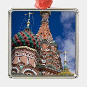 Rusland, Moskou, Rode Plein. St. Basilius 5 Metalen Ornament
