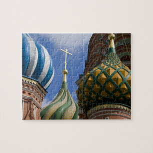 Rusland, Moskou, Rode Plein. St. Basilius Legpuzzel
