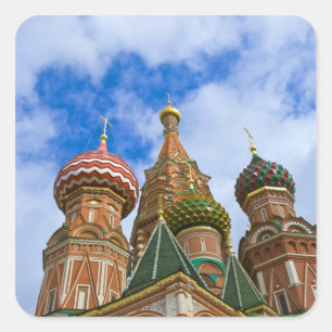 Rusland, Moskou, Rode Plein, St. Basilius Vierkante Sticker