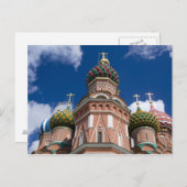 Rusland, Moskou, Rode Plein. St. Basil's 2 Briefkaart (Voorkant / Achterkant)