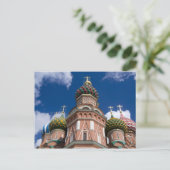Rusland, Moskou, Rode Plein. St. Basil's 2 Briefkaart (Staand voorkant)