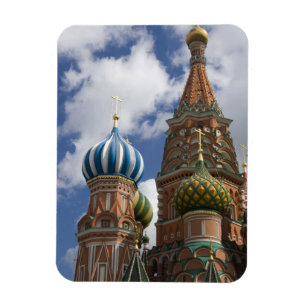 Rusland, Moskou, Rode Plein. St. Basil's 4 Magneet