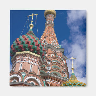 Rusland, Moskou, Rode Plein. St. Basil's 5 Magneet