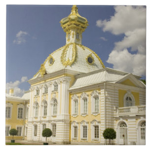 Rusland. Petrodvorets. Peterhof Paleis. Peter de 5 Tegeltje