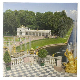 Rusland. Petrodvorets. Peterhof Paleis. Peter de Tegeltje