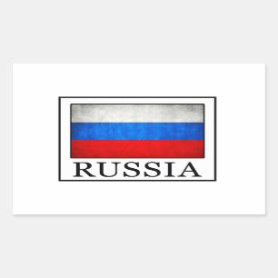 Rusland Rechthoekige Sticker