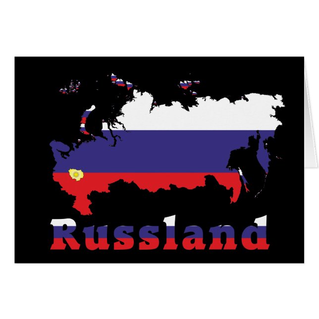 Rusland - Rusland Karte (Voorkant Horizontaal)