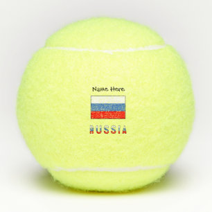 Rusland Russische Vlag Zwart Personalisatie Tennisballen