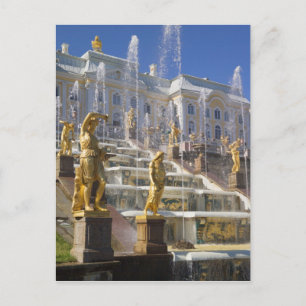 Rusland, Sint-Petersburg, De Grote Cascade, Briefkaart