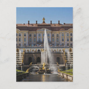 Rusland, Sint-Petersburg, Peterhof, Groot Paleis Briefkaart