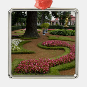 Rusland, Sint-Petersburg, Peterhof Palace o.b.a. Metalen Ornament