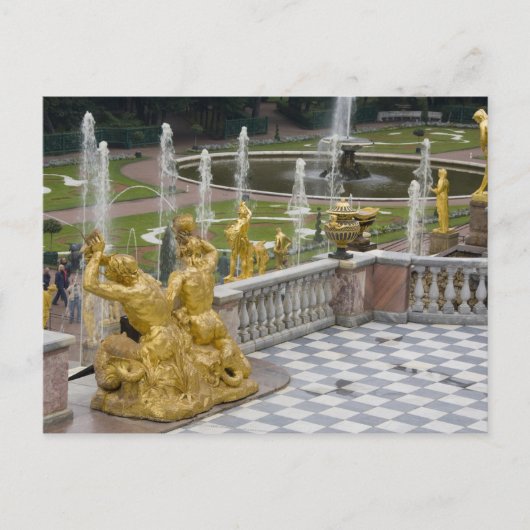 Rusland, Sint-Petersburg, Peterhoff (alias 2 Briefkaart (Voorkant)