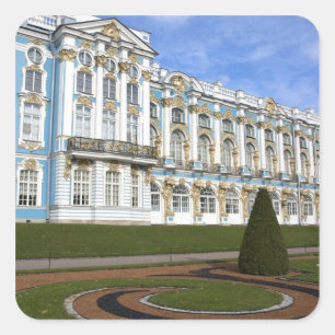 Rusland, Sint-Petersburg, Poesjkin, Catharina's Vierkante Sticker