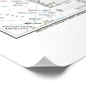 " Rusland (Sovjet-Unie): Gedetailleerde MAP ... Poster (Hoek)