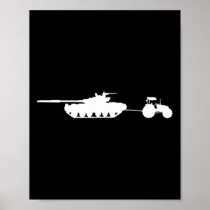 Rusland T72 Tank Afslepen Trekker Oekraine Kiev Poster