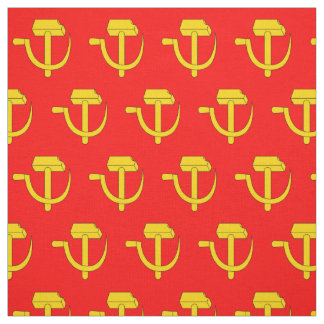 Rusland USSR| Rode vlag van de Sovjet-Unie| Hammer Stof