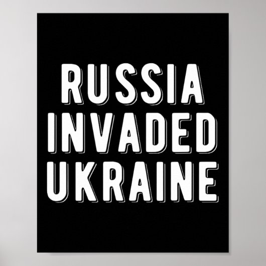 Rusland viel Oekraïne binnen Poster (Voorkant)