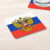 Rusland Vierkante Kartonnen Onderzetter (Schuin)