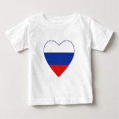 Rusland Vlag Hart T-shirt (Voorkant)