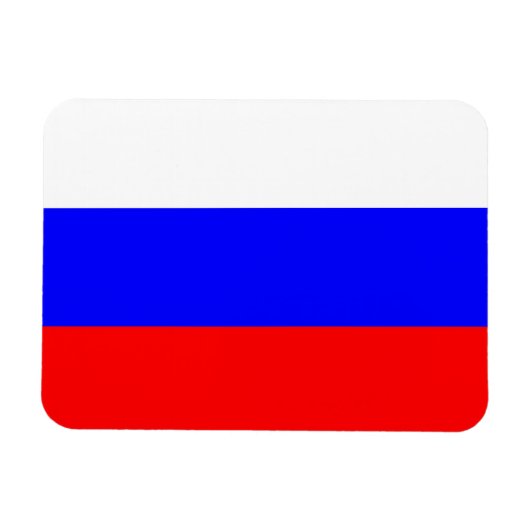 Rusland Vlag Premium Magneet (Horizontaal)