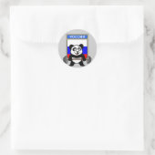 Rusland Weightlift Panda Ronde Sticker (Tas)