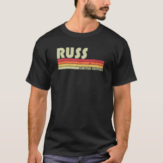 RUSS Gift Name Personalized Funny Retro  Bi T-shirt