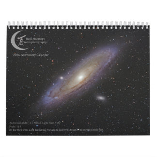 Russ McKinney's 2026 Astrofotografie Agenda Kalender