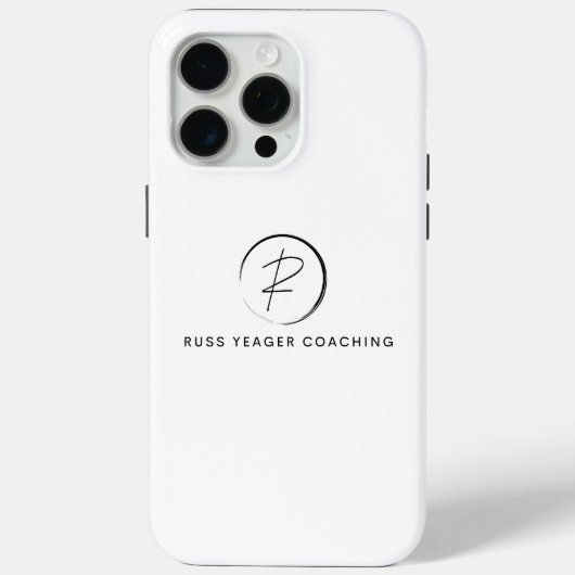 Russ Yeager Coaching Onderschriftlogo Case-Mate iPhone Case (Achterkant)