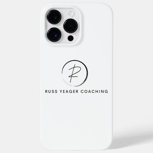 Russ Yeager Coaching Onderschriftlogo Case-Mate iPhone Case (Achterkant)