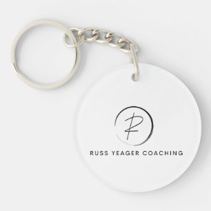 Russ Yeager Coaching Onderschriftlogo Sleutelhanger