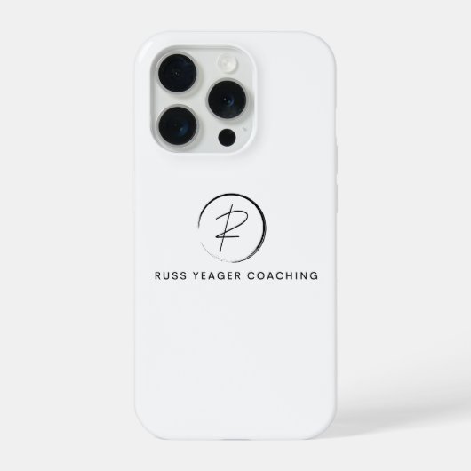 Russ Yeager Coaching Signature Logo iPhone Hoesje (Achterkant)