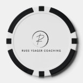 Russ Yeager Coaching Signature Logo Poker Chips (Voorkant)