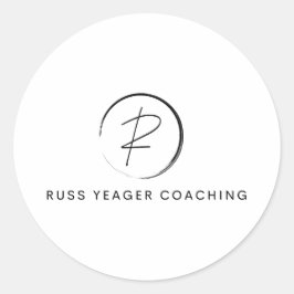 Russ Yeager Coaching Signature Logo Ronde Sticker