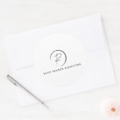 Russ Yeager Coaching Signature Logo Ronde Sticker (Envelop)