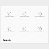 Russ Yeager Coaching Signature Logo Ronde Sticker (Vel)