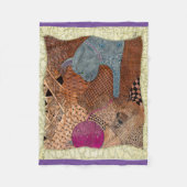 Russain Blue Cat Tangled Blanket Fleece Deken (Voorkant)