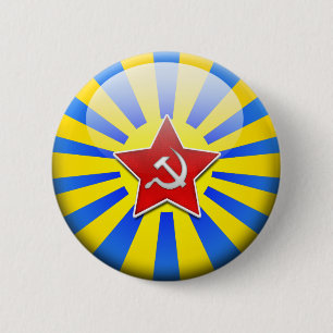 Russain Flag Air Force Ronde Button 5,7 Cm