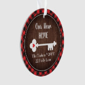 Russe 1er Noël Nouvelle Maison Photo à clé Plaqué (devant)